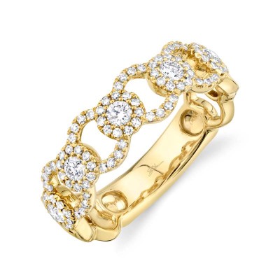 0.53ct 14k Yellow Gold Diamond Lady's Ring