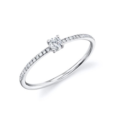 0.19ct 14K White Gold Diamond Lady's Ring