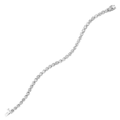 Diamond Tennis Bracelet in 14k White Gold (3 ctw)