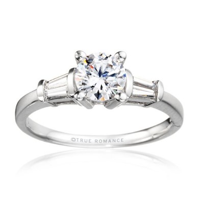 Me810-14k White Gold Engagement Ring From Nostalgic Collection