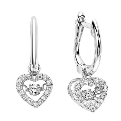 Rhythm of Love Diamond Earrings in 10K Gold
