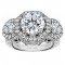 Round Cut Halo Diamond Vintage Engagement Ring