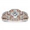 Round Cut Halo Diamond Vintage Engagement Ring