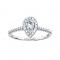 Rm1301ps-14k White Gold Halo Engagement Ring