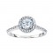 Rm1301r-14k White Gold Round Cut Halo Diamond Engagement Ring