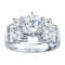 Rm387-14k White Gold Classic Engagement Ring