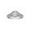 Rm1316-14k White Gold Round Cut Diamond Vintage Style Engagement Ring
