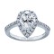 RM1382G82 - Pear Shape Halo Engagement Ring