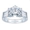 Rm509-14k White Gold Classic Engagement Ring