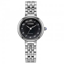 Citizen Dress/Classic Eco Women's Watch, Stainless Steel Black Dial
