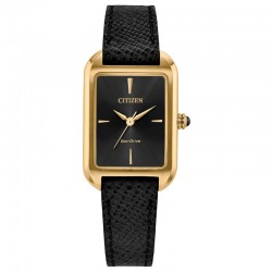 Citizen Dress/Classic Eco Women's Watch, Stainless Steel Black Dial