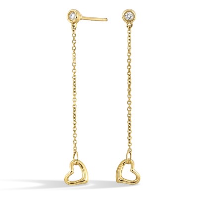 14Kt Yellow Gold Diamond 1/20Ctw Earring