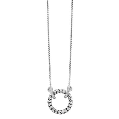 Silver Diamond 1/7Ctw Pendant