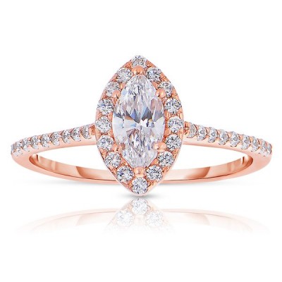 Rose Gold Engagement Rings Danville, VA | Pink Diamond Ring Online