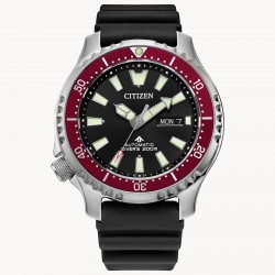 Citizen Promaster w/ Red Bezel Diver Black Rubber Watch