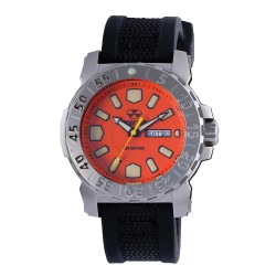 Orng Dial Blk Gryphon Strap