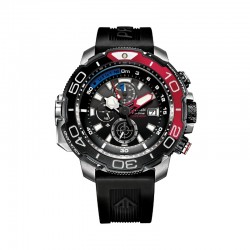 Citizen Promaster Aqualand Black/Red Chrono Rubber Band Watch
