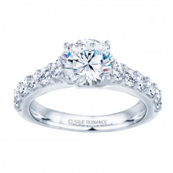 14k White Gold Classic Engagement Ring