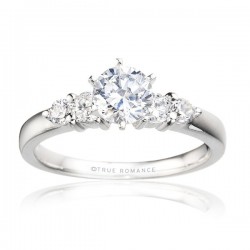 Rm495-14k White Gold Engagement Ring From Nostalgic Collection
